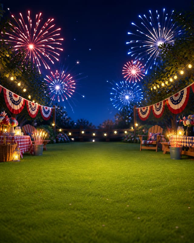 Fourth of July background scene