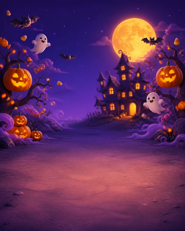 Halloween Night background scene