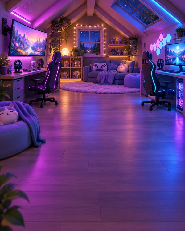 Ultimate Gaming Den background scene