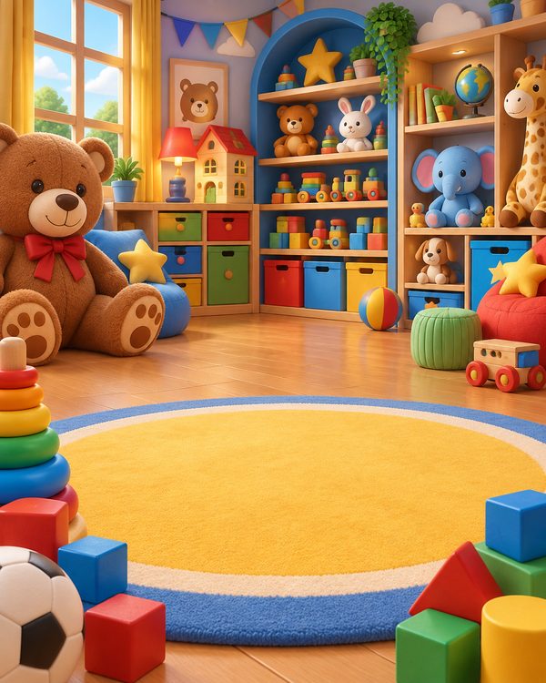 Plush Toy Playroom background scene