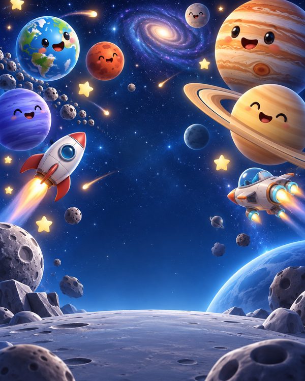 Cosmic Space Odyssey background scene