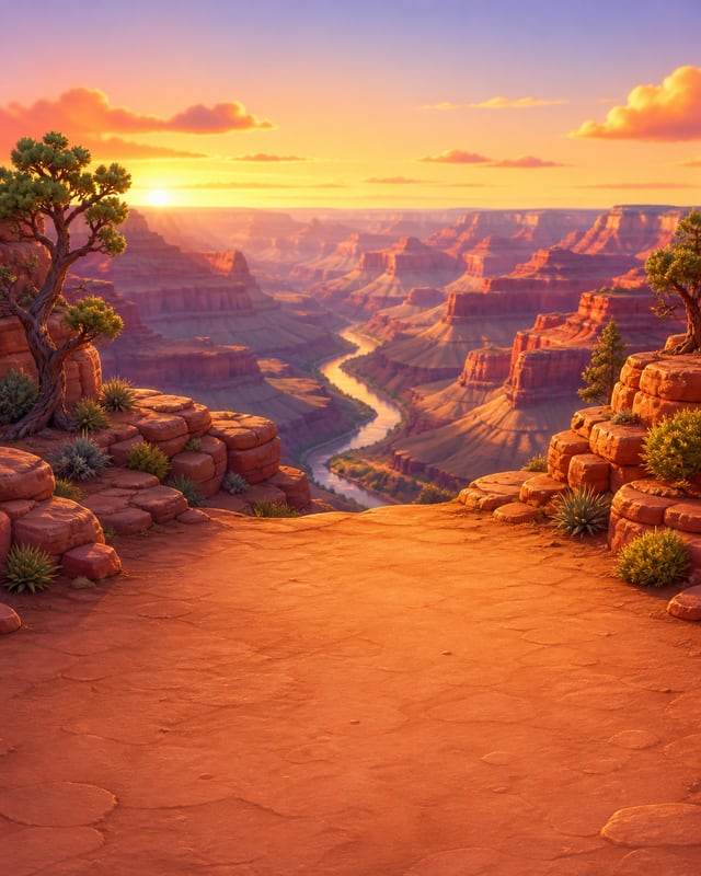 Grand Canyon background scene