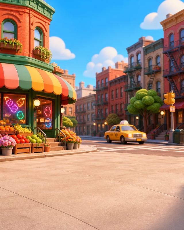 New York Bodega background scene