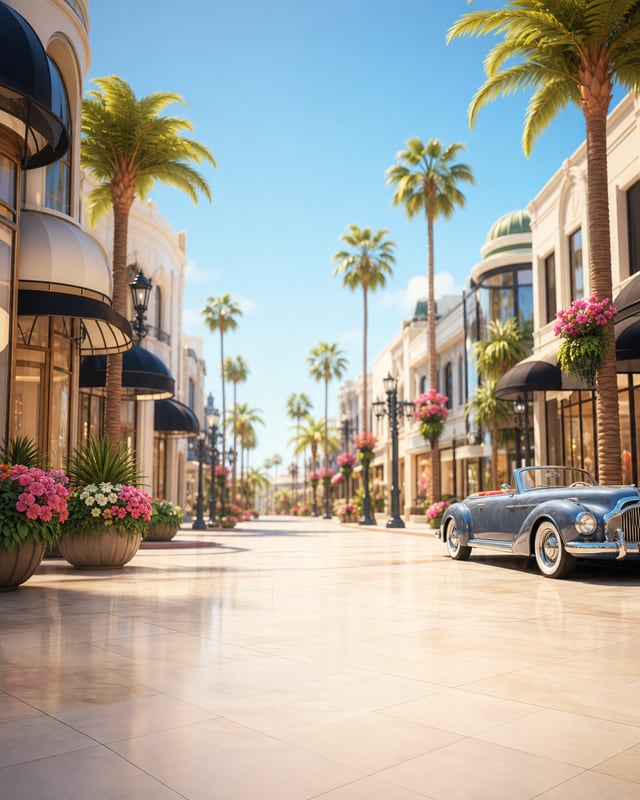 Rodeo Drive background scene