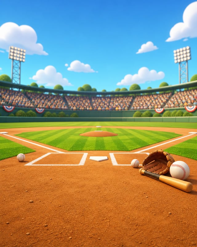 Baseball Stadium background scene