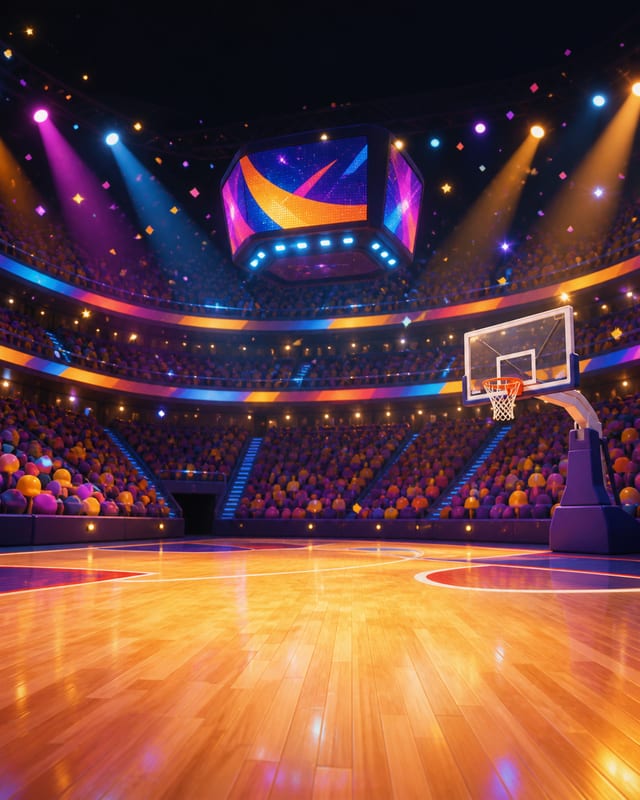 Basketball Arena background scene