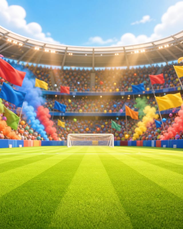 Soccer Stadium background scene